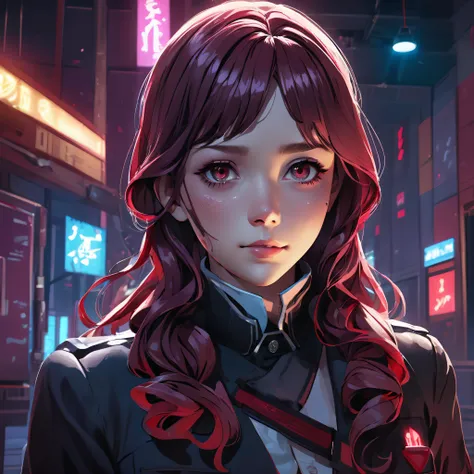 best quality,masterpiece,best resolution,absurdres,(colorful),,cinematic lighting,bust shot,extremely detailed CG unity 8k wallpaper ,1girl, red eyes, long hair, wide eyes, eyelashes, upper body, concept art, uniform school,dark colors, bright ghost eyes, red color, horror, ghosts, hallway, horror theme, posing, ((crowd of ghosts)) ,dark colors, illuminate, illumination: 0.3,night sky,, (waifu, anime, exceptional, best aesthetic, new, newest, best quality, masterpiece, extremely detailed:1.2),