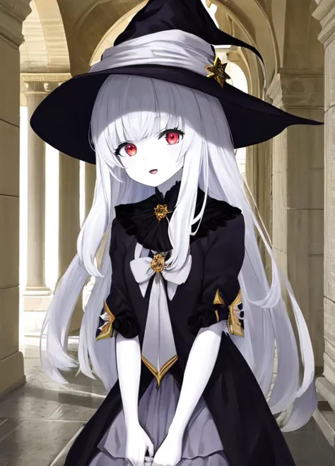1girl,white_skin,shiny_clothes,witch_style,black_witch,