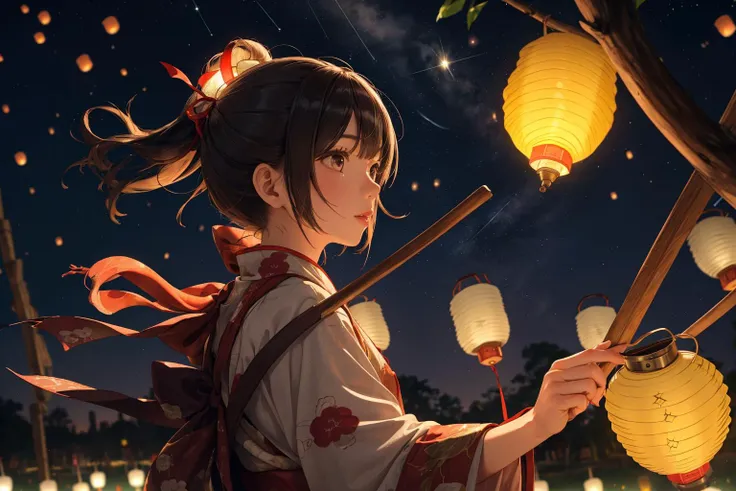 (depth of field:1.4),(blur:1.3),(very detailed:1.4),(high resolution:1.1) BREAK
(Floating lantern festival in a starlit sky:1.3) BREAK