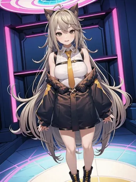 1girl, solo,(best quality),(masterpiece:1.1), full body, looking_at_viewer, dynamic angle, cute, clear facial skin,