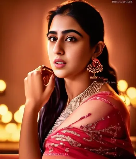 (SaraAliKhan) , photograph, Tangible Girl, Tanner, cinematic lighting, film grain, Hasselblad, 80mm, Amaro, <lora:SaraAliKhanSD1.5:1>