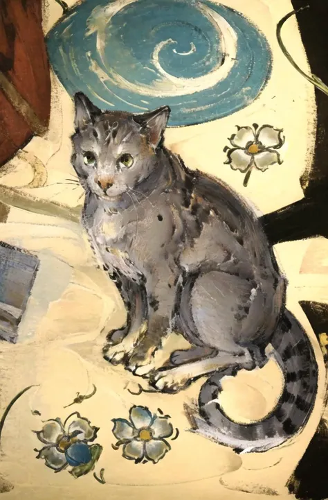 masterpiece, best quality, Medievalcat,solodersrt,nightï¼flower
 <lora:Medievalcat:0.85>,medieval, painting,sketch,scrawl
