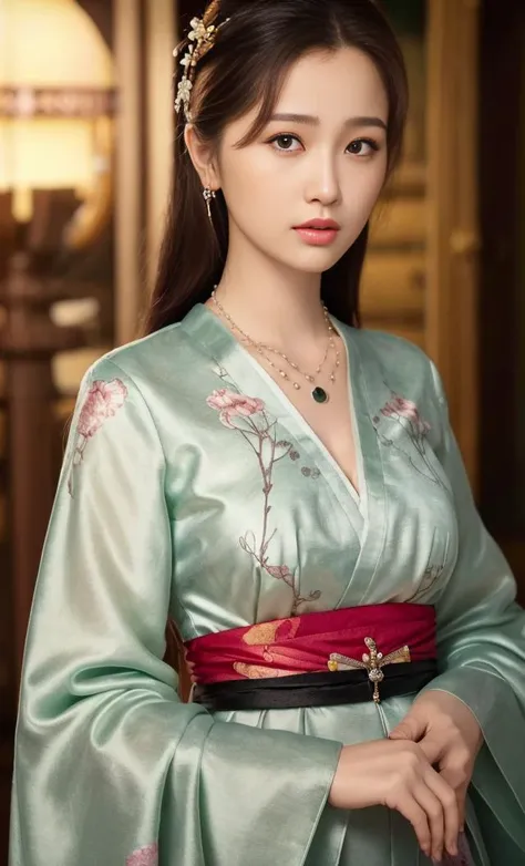 necklace,full body,standing,1girl,chinese_clothes,floral_print,hair_ornament,hanbok,hanfu,indoors,japanese_clothes,kimono,lips,best quality,beach,masterpiece,illustration,an extremely delicate and beautiful,extremely detailed,CG,unity,8k wallpaper,Amazing,finely detail,masterpiece,best quality,official art,extremely detailed CG unity 8k wallpaper,absurdres,incredibly absurdres,huge filesize,ultra-detailed,highres,extremely detailed,beautiful detailed girl,extremely detailed eyes and face,beautiful detailed eyes,light particles,light on face,realistic,x-ray,soft light,full frontal,facial,<lora:yushuxing_2023-05-28_184707-000006:0.8>,