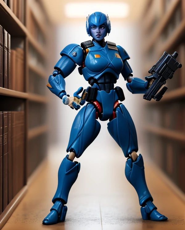 (action-figure:1.3) large-format-fashion-photography-of-1Girl Adult Mature-Female Massive-Breasts-at-Cybernetic-police-force armored-enforcers advanced-weaponry high-tech-pursuit full-body <lora:ActionFigure_last:1> Action-Figure plastic-collectable-action-figure <lora:3DMM_V12:0.8> 3DMM (Action-figure-:1.3) Plastic-collectable-action-figure collectable-toy-action-figure sheer-blouse high-waisted-shorts and-heels vintage-library-with-floor-to-ceiling-bookshelves