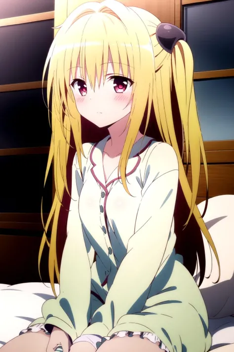 yami, 1girl, solo, pajamas