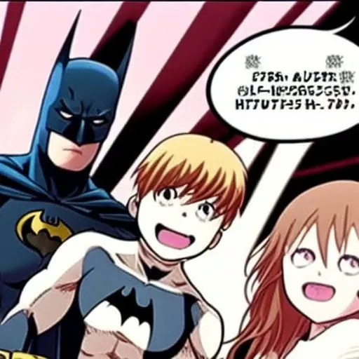 batman, ( ( manga-style ) )