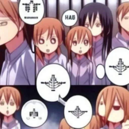 highschool, ( ( manga-style ) )