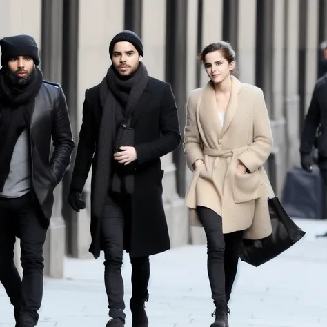 portrait of zenke2 along with emma watson in the street