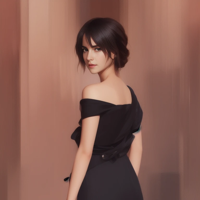 elegant zenke2 in urban outfit, with emma watson, rounded eyes, (((digital painting))), fan art, pixiv, by Ilya Kuvshinov, katsuhiro otomo ghost-in-the-shell, magali villeneuve, artgerm, Jeremy Lipkin and Michael Garmash and Rob Rey