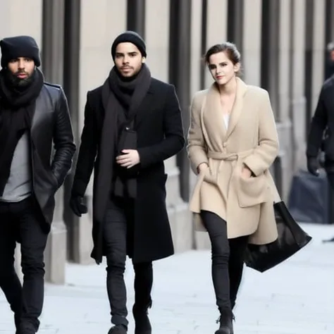 portrait of zenke2 along with emma watson in the street