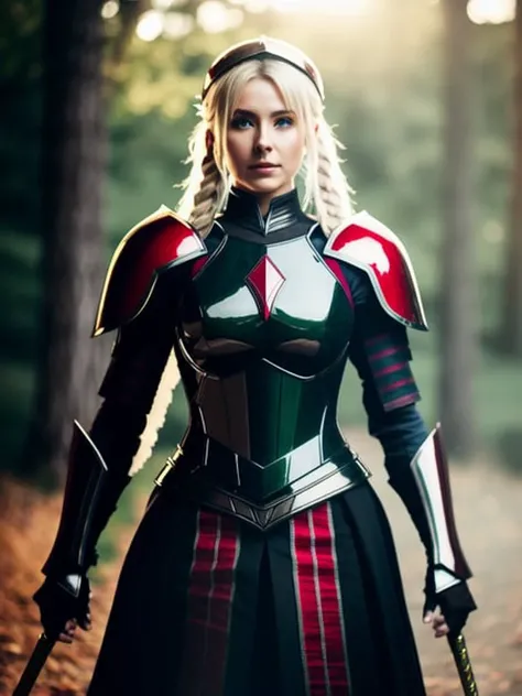 Saber Alter, Artoria Pendragon Alter, Black Armor, Red Highlights, 8K, soft light,  hyper realistic, intricade details, cinematic ligthning, fine art photography, photo realistic, soft lighting colors scheme