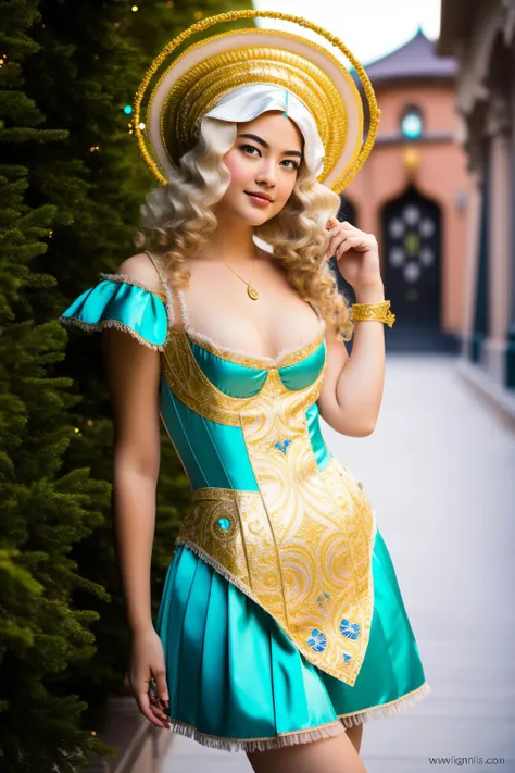 1girl, (art nouveau art stylized by Louis Rhead:1.0) and (Brent Heighton:1.2) and (Gil Elvgren:1.2) , detailed art, artistic Drawing, masterpiece, Fashion shot of a Cyberpunk Art Cute buff Southern ([Min-ho:Chun:1]:1.3) , Min-ho is Standing in a Sauna, he is driving a Trolley, he is very curious, dressed in a very Tangible Festive Pearlescent Victorian clothing from the Imperial Era, his hair is European and styled as Layered cut, he has a [Gigantic:Hyper-Creative:15] [Nigerian|Ethiopian] DayGlo green Witch Hat, Geeky Pores, Gaelic forest with Geranium, Winter, Panorama, Surprising, Funk Art, Bloom light, F/5, Velvia, Gold Leafing, hearthstone artwork, realistic exquisite face, sharp, dslr, adobe lightroom