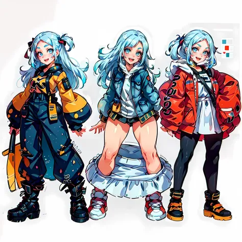 1girl, (MoreOutfits:1.5), (clothes variation, multiple views:1), (3views), full body, (), curvy, looking at viewer, smile, :D, cute pose, (dynamic_pose:1.2), wide shot, (white background:1),
(masterpiece:1.2), (best quality, highest quality), (ultra detailed), (8k, 4k, intricate), detailed eyes,
<lora:MoreOutFits_Concept-10:1> <lora:more_details:0.3> <lora:gawr_gura:0.85> gura, gawr gura,