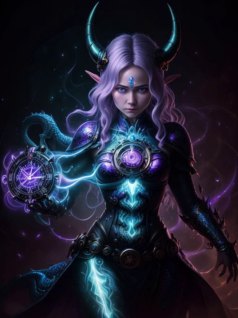 ultra detailed abstract painting of a cute pale draconian MaiAIv2-1750, upper body, slim body, perfect anatomy, (dragon horns:1.2), BREAK (beautiful purple eyes) BREAK casting ChronomancyAI magic,
cowboy shot, small breasts, (blackish ChronomancyAI skin:1.3),
hyperdetailed painting, luminism, 4k resolution, cinematic light,
Soft Lighting, Photographic Realism,
3d rendering, octane rendering, <lora:ChronomancyAI:.8>