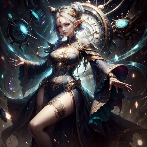 <lora:ChronomancyAI-000010:.9> ChronomancyAI
dress on woman , detailed, intricate