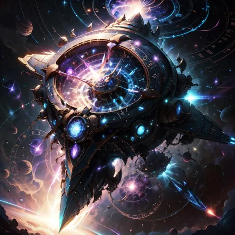 <lora:ChronomancyAI-000010:.9> ChronomancyAI
spaceship in space, stars , detailed, intricate