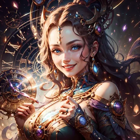 <lora:ChronomancyAI-000010:.9> ChronomancyAI
woman smiling , detailed, intricate