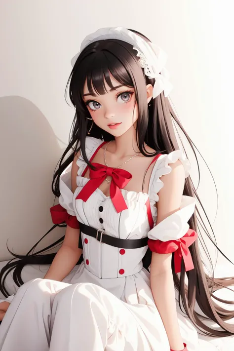 DV_Rebecca_Vicious, 1girl, dressed, upper body, <lora:flat2:0.3>