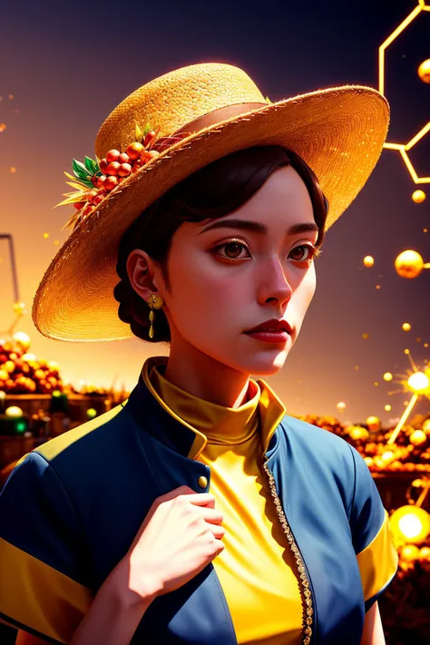 A Step-by-step Athena Comet Environmental Portrait of a (alchemist:1.3),
looking and facing the camera,
wearing a Neon and Harvest high neck blouse and costume and straw cowboy hat,
Crystal Cubism Movement,
inspired by Urmas Tartes and Hamilton Sloan and Naonori Kohira and Denis Villeneuve,
in the style of glitchcore and golden hour,
<lora:intricatedetails:0.25@10,0.3@20,0.35@30>,<lora:detail_slider_v4:1@10,1.05@20,1.10@30>,<lora:add_detail:0.35@10,0.5@20,0.65@30>