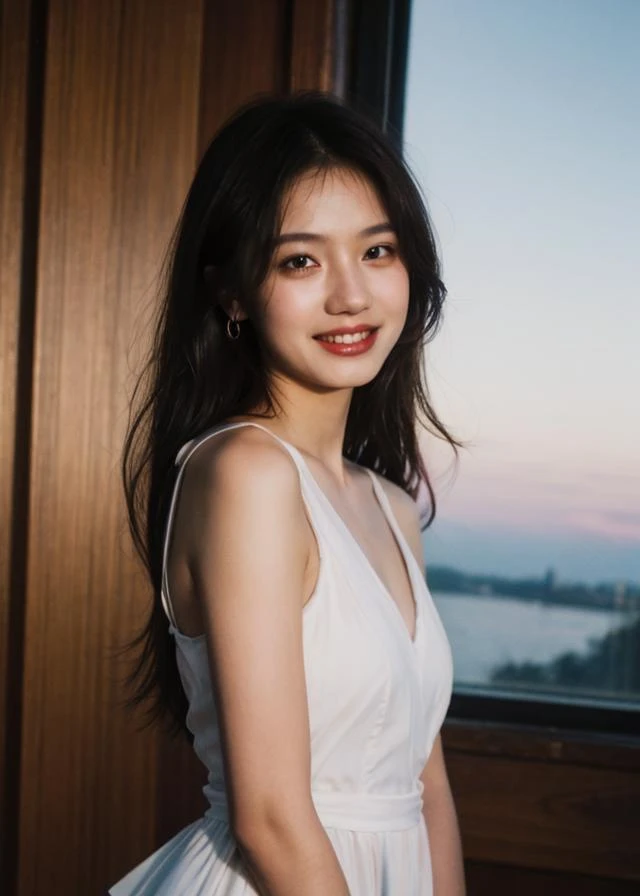 raw photo, (Polaroid photos, photos that look like they were taken with a Polaroid camera:1.1),
a photograph of Turkmenian 1girl, (wear a dress, smile, sky, white dress, grin, day, sleeveless, fish:1.3), standing,
kubrick stare, sweat, small breasts, sunshine, day light,
(CMYK hair, layered hair:1.36), front view, shiny skin
in the (Jewelry store :1.4),
summer,
night, natural skin texture, hyperrealism, hdr, hyperdetailed, RAW photo, photorealistic, best quality, highres, realistic, 8k, caustics, dynamic light, beautiful and delicate lips, delicate fingers, detailed pupil, real human skin,