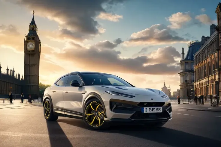 high quality, \(8k, RAW photo, best quality, masterpiece:1.2\), \(realistic, photo-realistic:1.37\),
eletre,a car in london, wide-angle, masterpiece, award winning, parked on a road, buildings in background, big ben, natural lighting, cloudy skies,sunset, urban, sharp focus, smooth, intricate details, 8k wallpaper, trending on artstation,
<lora:Eletre:1>eletre