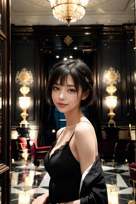 1girl,
BREAK
standing up, smiling, playful expression
BREAK
<lora:PAAMA_FASHION_DRESS-3:0.21> dress,
BREAK
teardrop_boobs,
BREAK
short hair, bob cut, sidelocks, blunt bangs,
BREAK
indoors, baroque ball-room, bourgeois red with gold trim, 8k, unreal engine, volumetric lighting
BREAK