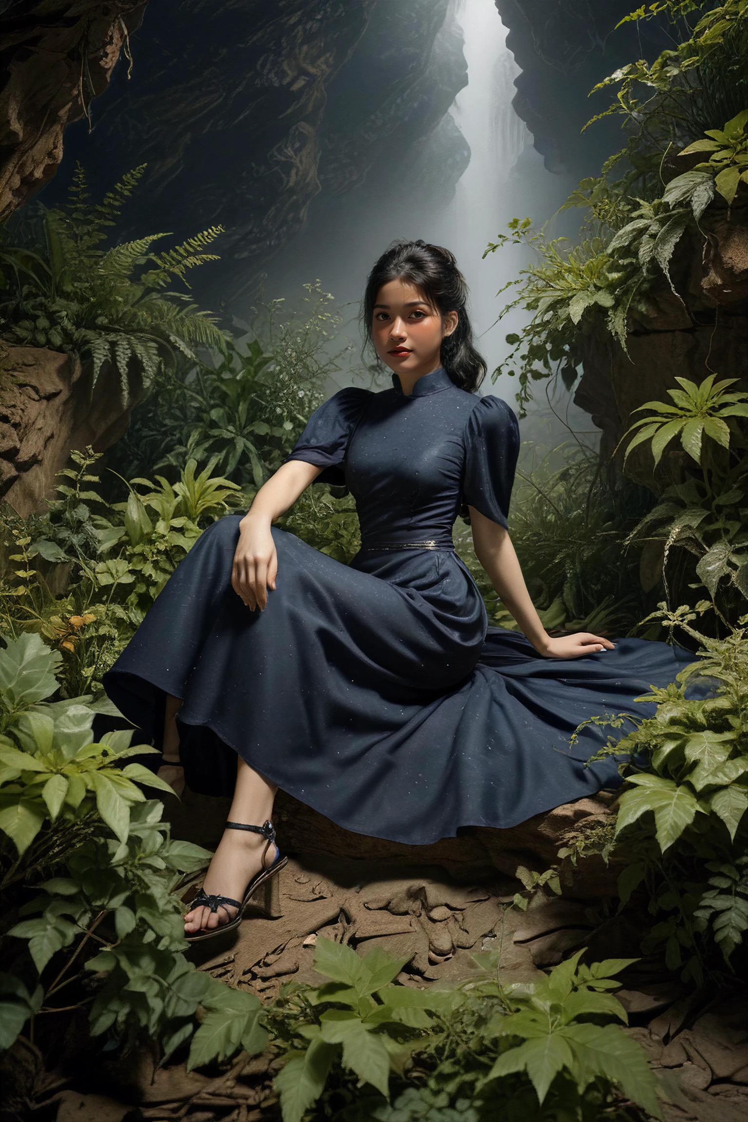 tonalism, desolate, procedural shading, re engine, eclectic, printmaking, digital art, environment lighting, sharp focus, uhd, out-of-the-box, sarcasm,female sharaz jek, cyber intelligence analyst, is riding on Havanese and sturdy blotchy mat-like spreading plant, hairy texture bumpy vine, grooved, linear-lanceolate lobed leaf, penninerved venation, alternate, pinnatisect leaf margin, in a crystal canyon, astronomer,perseid meteor shower,icefall,submarine setting,loose, flowing sleeves (earlier qing dynasty),full body,<lora:OMG-Is-DucHaiten_v1.0:0.5>,<lora:PAseer-SDXL-AcceleratorLighting:1>,