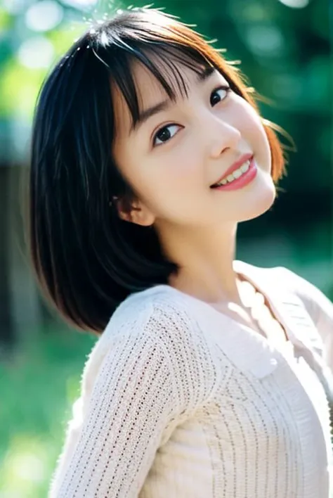 (8K,RAW photo, best quality, masterpiece:1.2), (realistic, photo-realistic:1.37),1girl,cute,light smile,(white shirt:1.5),(large breasts:1.2), (outdoor:1.45),(highly detailed:1.23),(detailed background:1.2),(shiny skin:1.25), (skin dentation:1.3),(no mole:1.5)(plump:1.23),(perfect body:1.35), (professional lighting, bokeh), (blouse:1.32), (portait:0.8), gorgeous, bloom, floating hair,(light particles, lens flare, glowing particles:0.6), (dynamic pose:1.24), specular lighting, soft lighting, head tilt, sunlight, looking at viewer, (small head:1.47), <lora:baicugirl:1>
