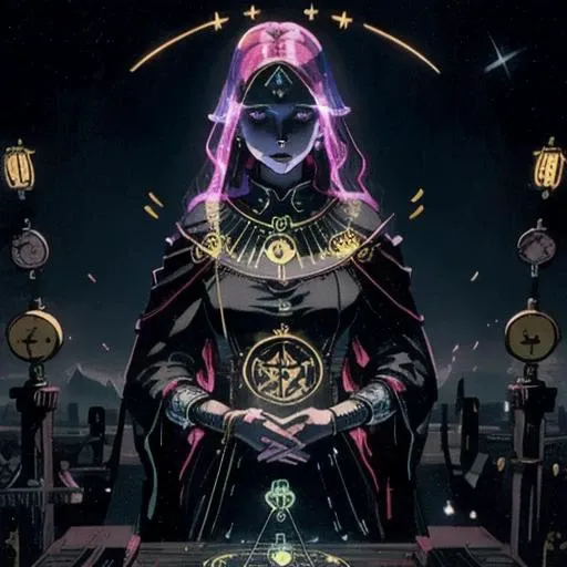 <lora:Tarotv0.2:0.9>,(tarot card:1.2),Death,(woman:1.1),hologram,(portrait:0.8),,((BEST QUALITY)), ((MASTERPIECE)), ((HIGH RES)), ((CINEMATIC LIGHTING)), ((DETAILED)), (realistic shadows)