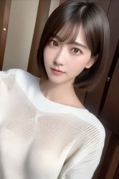 masterpiece, best quality, professional lighting, HI-RES,hightres, 8K, photography,
detailed lighting, photon mapping, realistic:1.4,detailed shadow,film grain, 
square,
1 girl , 
upper body,  
short wave hair,
((White ribbed sweater)), sweater off shoulders,
detailed face, beautiful eyes,
chinese-girl-v1.0,  <lora:chineseGirl_v10:0.6> <lora:japaneseDollLikeness_v10:0.4>