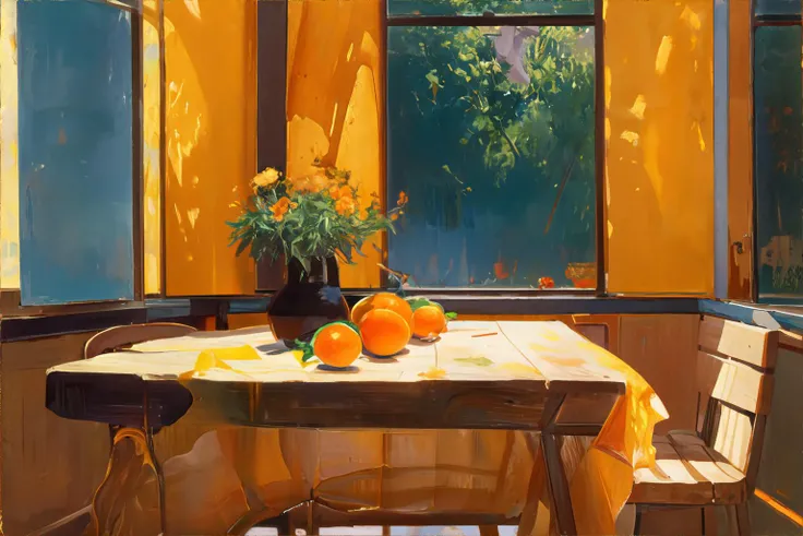 <lora:lightoilpainting:0.8>, oil painting, an orange sitting on a kitchen table || <lora:lightoilpainting:0.3>, oil painting, masterpiece, 8k, high resolution, shallow depth of field, sharp focus