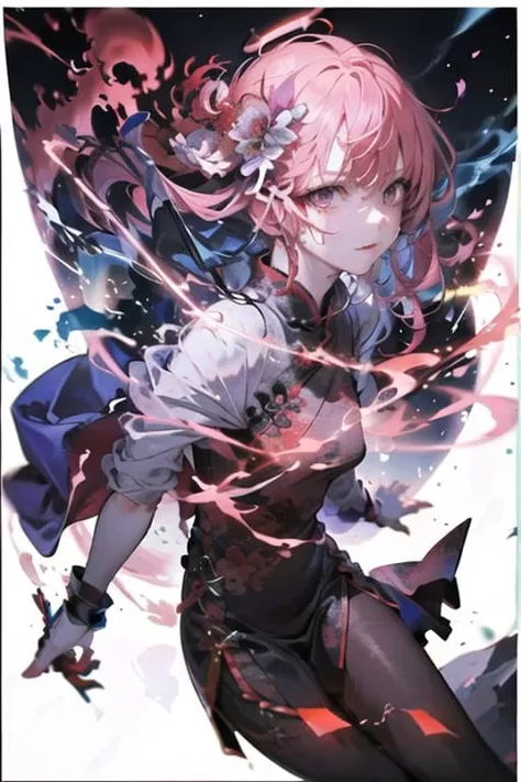 [(white background:1.2)::5] hexagon,(detailed face:1.3),smile,chinese style,immortal demeanor, long-haired man, peaks, deep ravines, stars, turbulent winds, soaring dragons, cross-shaped sword, purple clouds, giant birds, portal, smoke, flames, mystical runes, ancient robe, red petals, halo,lightning,thunder,<lora:lightAndShadow_v10:0.3>, <lora:lightlineArtLora_v10:0.3> ,<lora:yoneyamaMaiStyleLora_yoneyamaMaiV2:0.5>, <lora:gachaSplashLORA_gachaSplash31:0.4>