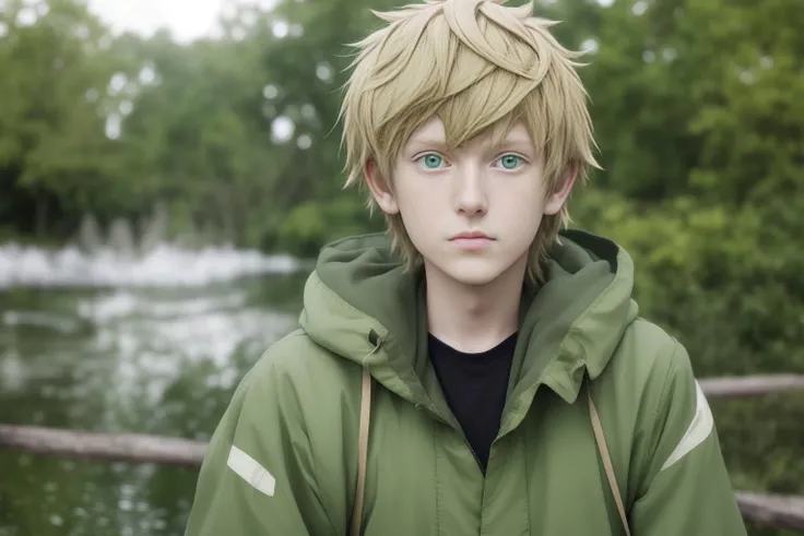 professional photo yukine, green eyes, detailed skin, detailed eyes, looking at viewer, photo made with Canon EOS in naturalistic style photography, popular on artstation, popular on deviantart, popular on flicker, <lora:yukine:1:MIDD>