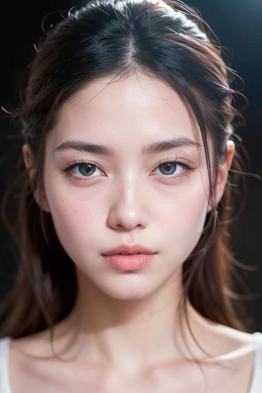 dressed, (photo realistic:1.4), (hyper realistic:1.4), (realistic:1.3),
(smoother lighting:1.05), (increase cinematic lighting quality:0.9), 32K,
1girl,20yo girl, realistic lighting, backlighting, light on face, ray trace, (brightening light:1.2), (Increase quality:1.4),
(best quality real texture skin:1.4), finely detailed eyes, finely detailed face, finely quality eyes,
(tired and sleepy and satisfied:0.0), face closeup, t-shirts,
(Increase body line mood:1.1), (Increase skin texture beauty:1.1)
<lora:honeyMixGirl_V1:0.6>