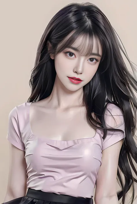 mix4,ulzzang-6500-v1.1, pureerosface_v1, 1girl,beautiful vintage color, instagram (photorealistic, high resolution:1.4), ((puffy eyes)), looking at viewer, , full body (8k, RAW photo, best quality, masterpiece:1.2), (realistic, photo-realistic:1.37),(sharp focus:1.2), professional lighting, photon mapping, radiosity, physically-based rendering, (pale skin:1.2),nsfw, small breasts,nipples, looking at viewer, middle hair, portrait, purple eyes, wet clothes(sliver hair:1.1),bangs, (simple background:1.4), solo, upper body, white background,realistic,(masterpiece:1.4),(best quality:1.4),(shiny skin),,makeup,red lips,smile(skinny,closed mouth,shy, :1.3),blackshirt short sleeve,black pencil short skirt,black tight skirt,school unifrom