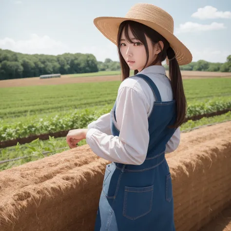 best quality, ultra hi res, reaslistic, a photography of farm work, [:(detailed face:1.2):0.2], man and woman, hyperdetailed, work farm, farm, working farm,(ulzzang-6500:0.2).8)