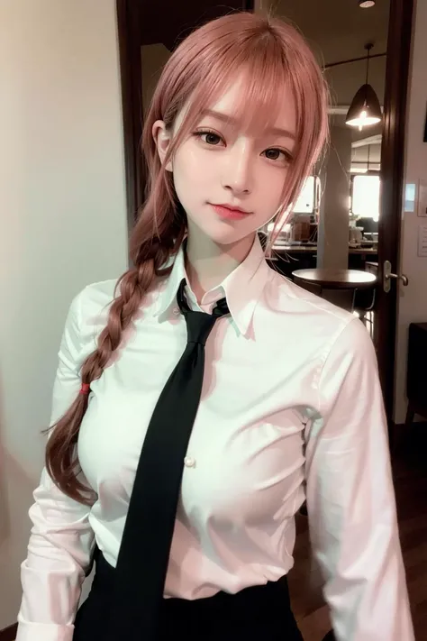 (8k, RAW photo, best quality, masterpiece:1.2),
(realistic, photo-realistic:1.37),
<lora:koreanDollLikeness_v10:0.5>,
<lora:taiwanDollLikeness_v10:0.1>,
1girl,
(Kpop idol),
(aegyo sal:1),
(detailed face:1),
1girl,cute, solo,(nose blush),
origen,
cute,
professional lighting,
photon mapping,
radiosity,
physically-based rendering,
makima \(chainsaw man\), absurdres, bangs, indoors, black necktie, black pants, braid, braided ponytail, collared shirt, cowboy shot, highres, long hair, long sleeves, necktie, red hair, ringed eyes, shirt, sidelocks, solo, uniform, white shirt, yellow eyes, small breasts,
ulzzang-6500-v1.1 ,<lora:makimaChainsawMan_offset:1>
