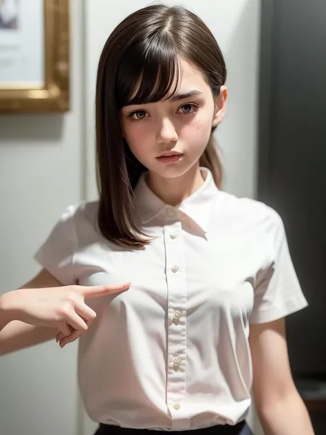 <lora:schoolmax25d_11:0.8>, <lora:kobeni_v10:0.3>,1 girl in office, full body, detailed clothes, collared shirt, (delicate illustration:1.4),(masterpiece:1.0), (best quality:1.4), (ultra highres:1.2), (photorealistic:1.4), (8k, RAW photo:1.2), (soft focus:1.4), (18yo:1.3), (sharp focus:1.4), (renaissance art:1.4), detailed beautiful face, black hair