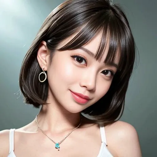 8k,(RAW photo),(best quality), (photo-realistic:1.4),realistic skin texture 1girl,Cute,Double eyelid,bangs,full body,petite,Thin leg,(Slender figure),slim,smile,headgear,earrings,necklace,looking at looking at viewer,face focus,depth of field,club<lora:chilloutmixss_xss10:0.66> <lora:koreanDollLikeness_v15:0.5>