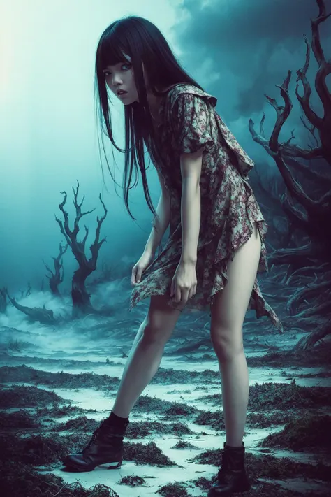 a beautiful girl, full body,
horror, broken, distorted, sky, fog, smoke, dark forest,
Junji Ito,
masterpiece, ultra high res, high quality,