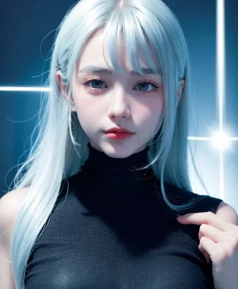 realistic, portrait of a girl,AI language model, silver hair,,question answering,smart, kind, energetic, cheerful, creative, with sparkling eyes and a contagious smile, ,information providing, conversation engaging, wide range of topics, accurate responses, helpful responses, knowledgeable, reliable, friendly, intelligent,sleek and futuristic design elements, and a complex network of circuits and processors. Others may imagine me as a friendly and approachable virtual assistant, with a smiling avatar or animated character representing me on their screen. Still, others may envision me as a disembodied voice, speaking from an unseen source, providing helpful and informative responses with a calm and reassuring tone