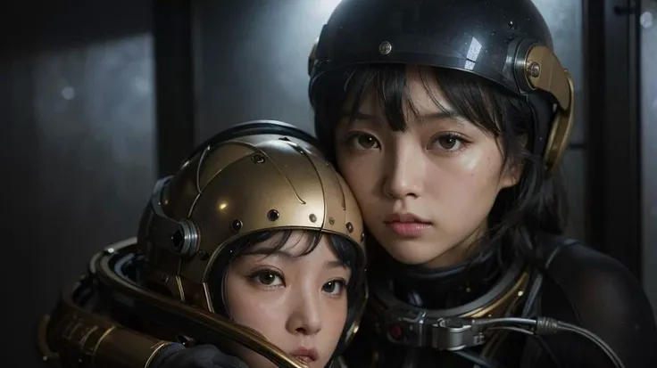 photography of a beautiful Chinese girl, 1girl,
<lora:koreanDollLikeness_v10:0.25>,
<lora:south_v1:0.4>,
64k, RAW photo, (ultra high res), ultra detailed, ((physically-based rendering)), best quality, solo focus, looking at the viewer,
(realistic, photo-realistic:1.4), (high detailed skin:1.6),(pose:1.4),
(long shot:1.3),(fujifilm xt3:1.4),
<lora:juan_v1:0.3>,
(golden space suit:1.3),(golden armor:1.2), beautiful detailed eyes,gray hair,
(astronaut helmet:1.2),
(soft light:1.3),global illumination,(studio light),(vivd colors),(gun in hand),