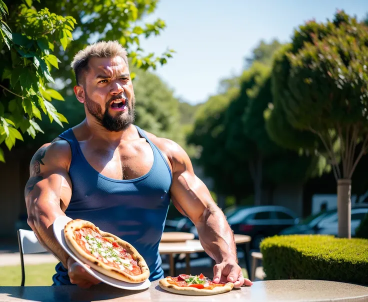 complex 3d render ultra detailed of a man making a pizza outdoors,, vibrant details,beautiful background, outdoors, cityscape background, octane render, 8k, best quality, hyperrealistic, anatomical, facial muscles,masterpiece, illustration, extremely detailed ,CG ,unity ,wallpaper, (realistic, photo-realistic:1.37),Amazing, finely detail, masterpiece,best quality,official art, extremely detailed CG unity 8k wallpaper, absurdres, incredibly absurdres, ,