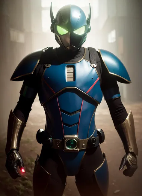 (sfw), 8k, RAW photo, Fujifilm eterna style photo,  (dark:1.4), (backlit photography:1.4), (facing viewer:1.2), full body ,(kamen rider:1.1), grasshopper mask, multicolored (exosuit:1.2) with neon eyes, armored (belt and gauntlet:1.1), outdoor,  fighting stance, (highly detailed:1.4), BREAK by Alyssa Monks , Annie Swynnerton , Beatrix Potter , Andrea Mantegna , Marco Mazzoni , Sara Wollfalk , Carlos Cruz-Diez , Saturno Butto , John Totleben , dust storm