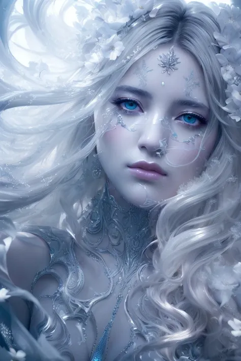 full body, walking pose, slow motion, female wearing full body multiple layer (heavy robe:1.2), (silver and silver long skirt with intricate pattern:1.2), gloves, (insanely detailed, bloom:1.5), (highest quality, Alessandro Casagrande, Greg Rutkowski, Sally Mann, concept art, 4k), (analog:1.2), (high sharpness), (detailed pupils:1.1), (painting:1.1), (digital painting:1.1), detailed face and eyes, Masterpiece, best quality, (highly detailed photo:1.1), 8k, photorealistic, (silver hair color, dynamic hairstyle), (pureerosface_v1:0.1), By jeremy mann, by sandra chevrier, by maciej kuciara, sharp, (ripped body:1.1), realistic, real shadow, (ice snow background:1.2), (by Michelangelo), <lora:mermerovdiffusion_Lora300:0.77>,style of ohwx <lora:(style of ohwx) masterpiece, best quality, (extremely detailed CG unity 8k wallpaper, masterpiece, best quality, ultra-detailed, best shadow), (detailed background), (beautiful detailed face, beautiful detailed eyes), High contrast, (best illumination, an extremely delicate and beautiful), (girl:1.5), ((Not relevant.)), ((caustic)), dynamic angle, beautiful detailed glow, (portrait:0.2),dynamic angle, beautiful detailed glow, (portrait:0.2)