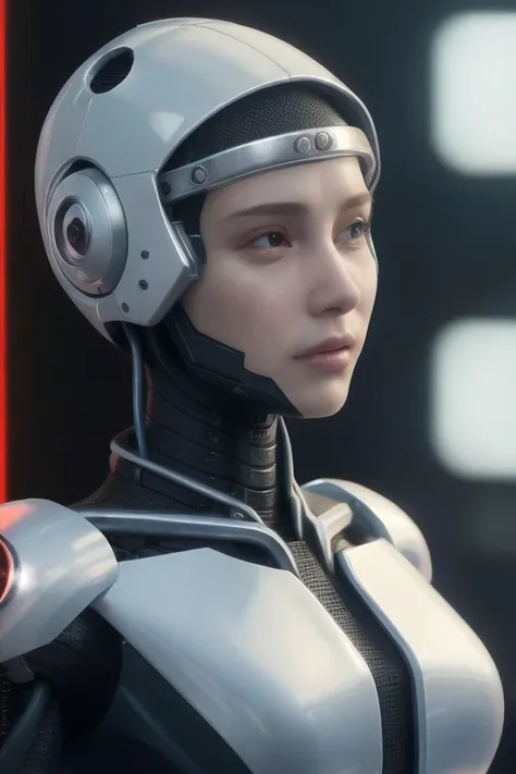 complex 3d render ultra detailed of a beautiful porcelain profile woman android face, cyborg, robotic parts, 150 mm, beautiful studio soft light, rim light, vibrant details, luxurious cyberpunk, lace, hyperrealistic, anatomical, facial muscles, cable electric wires, microchip, elegant, beautiful background, octane render, H. R. Giger style, 8k, best quality, masterpiece, illustration, an extremely delicate and beautiful, extremely detailed ,CG ,unity ,wallpaper, (realistic, photo-realistic:1.37),Amazing, finely detail, masterpiece,best quality,official art, extremely detailed CG unity 8k wallpaper, absurdres, incredibly absurdres, <lora:japaneseDollLikeness_v10:0.1>, <lora:koreanDollLikeness_v15:0.5>, robot, silver halmet, half body, sitting