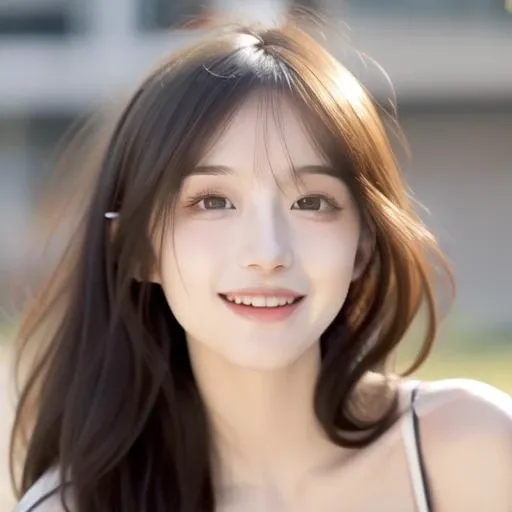 one girl with full body, 64K, masterpiece, highest quality, ultra high res, realistic, (photorealistic:1.8), (extremely_detailed_eyes_and_face), (huge breasts:1.1),  idol, big eyes, perfect body,  closed mouth, cinema light, blush, long hair, nude , naked, vivid color palette a 18 years old beautiful model, fabulous makeup, happily laughing, (naturally sagging breasts:1.5),(small pelvis), smaller head, thin waist, extremely detailed background, highly detailed skin, bright light, perfectly detailed face, detailed eyes, long eyelashes, double eyelid, detailed nipples, detailed breasts,  <lora:cuteGirlMix4_v10:1>