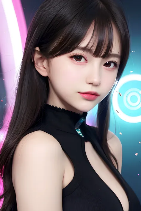 (masterpiece, best quality, ultra-detailed, best shadow), (detailed background,dark fantasy), (beautiful detailed face), high contrast, (best illumination, an extremely delicate and beautiful), ((cinematic light)), colorful, hyper detail, dramatic light, intricate details, (1 girl, solo,black hair, sharp face,low twintails,red eyes, hair between eyes,dynamic angle), blood splatter, swirling black light around the character, depth of field,black light particles,(broken glass),magic circle, <lora:koreanDollLikeness_v15:0.6> <lora:chilloutmixss_xss10:0.4>