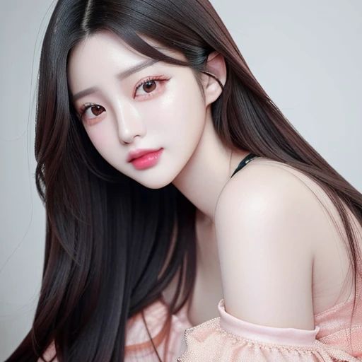High detail RAW color photo professional close photograph, (highly detail face: 1.2), (pureerosface_v1), half body, pore, real human skin, 18yo woman, (Kpop idol), (aegyo sal:1), (((puffy eyes))), full body shot, eyes on the viewer, <lora:koreanDollLikeness_v15:0.7>
