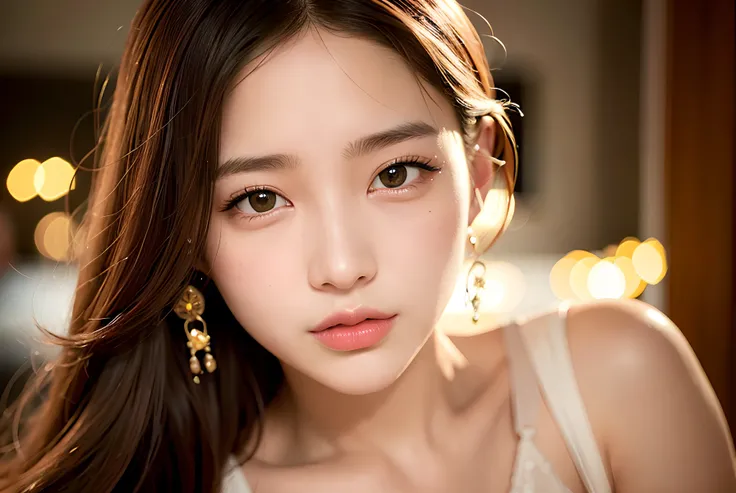 best quality, realistic, photorealistic, award-winning illustration, (intricate details:1.2), (delicate detailed), (intricate details), (cinematic light, best quality Backlights), clear line,fashion girl, sharp focus, realistic face,detailed face,official art, unity 8k wallpaper, ultra high res, (photorealistic:1.4), (3 girls:1.0), caring eachother, looking at viewer, ulzzang-6500, nsfw <lora:koreanDollLikeness_v15:0.4>